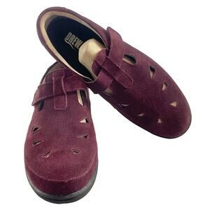 Drew Shoes Loafers Womens Size 9N Raspberry Pinkish Suede Flats Comfort Shoes
